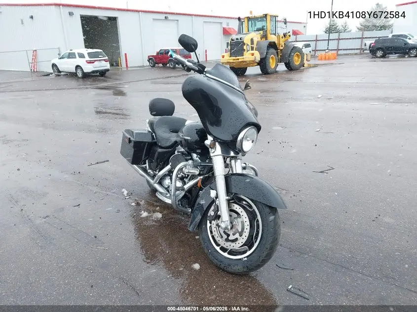 2008 Harley-Davidson Flhx VIN: 1HD1KB4108Y672584 Lot: 45046701