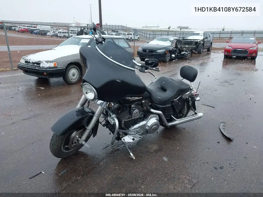 2008 Harley-Davidson Flhx VIN: 1HD1KB4108Y672584 Lot: 45046701