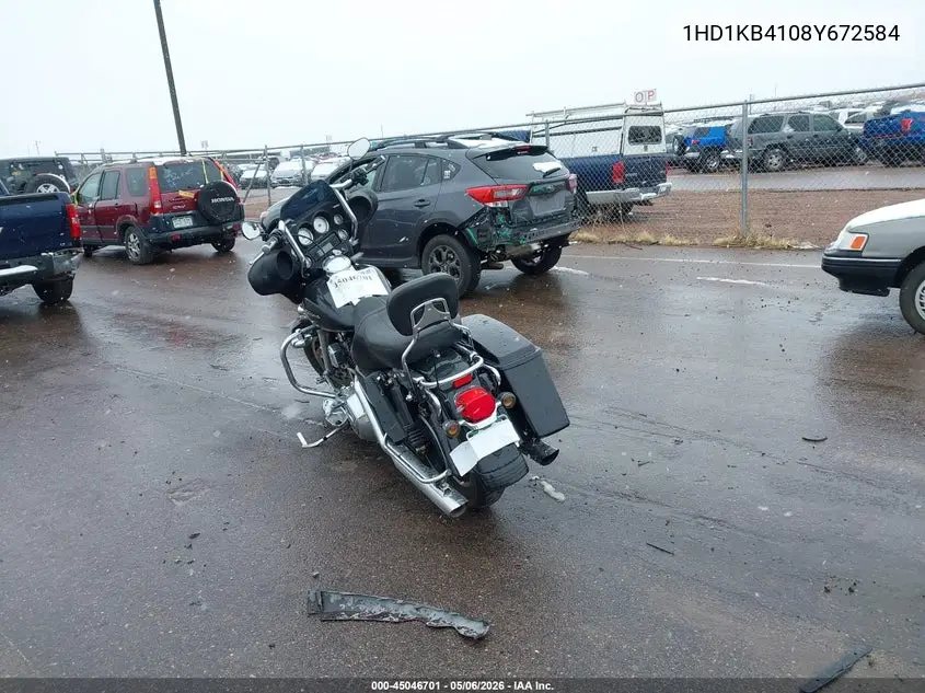 2008 Harley-Davidson Flhx VIN: 1HD1KB4108Y672584 Lot: 45046701