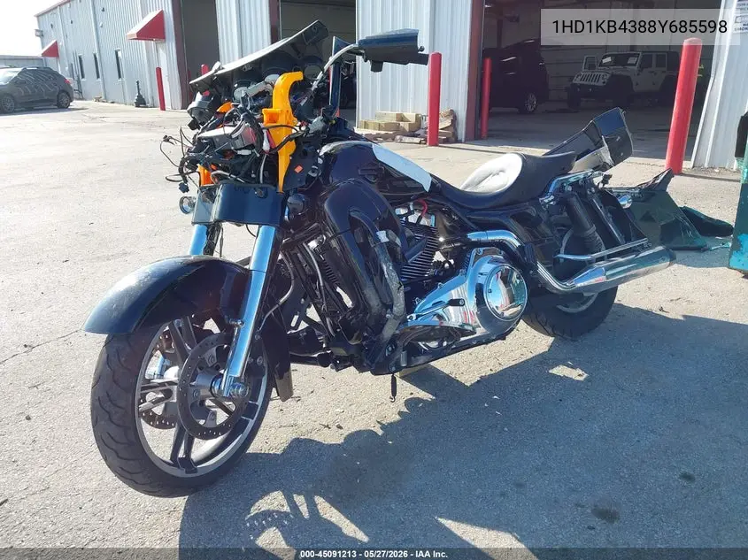 2008 Harley-Davidson Flhx VIN: 1HD1KB4388Y685598 Lot: 45091213