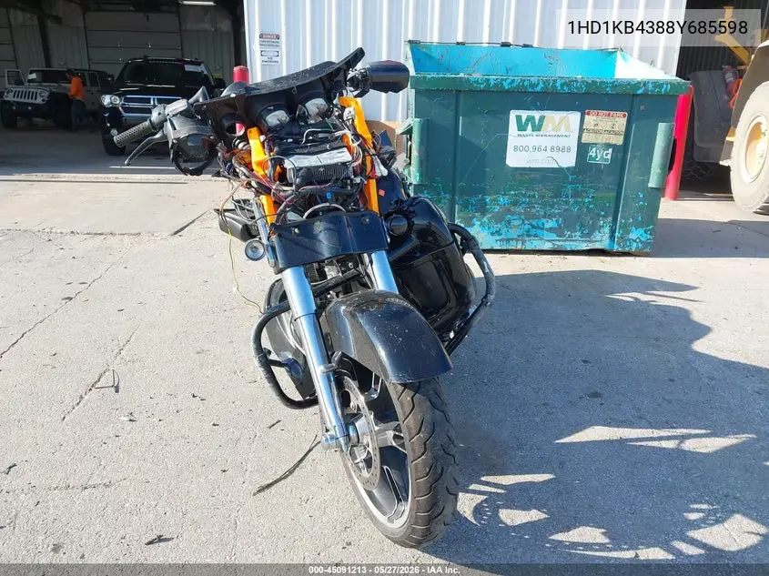 2008 Harley-Davidson Flhx VIN: 1HD1KB4388Y685598 Lot: 45091213