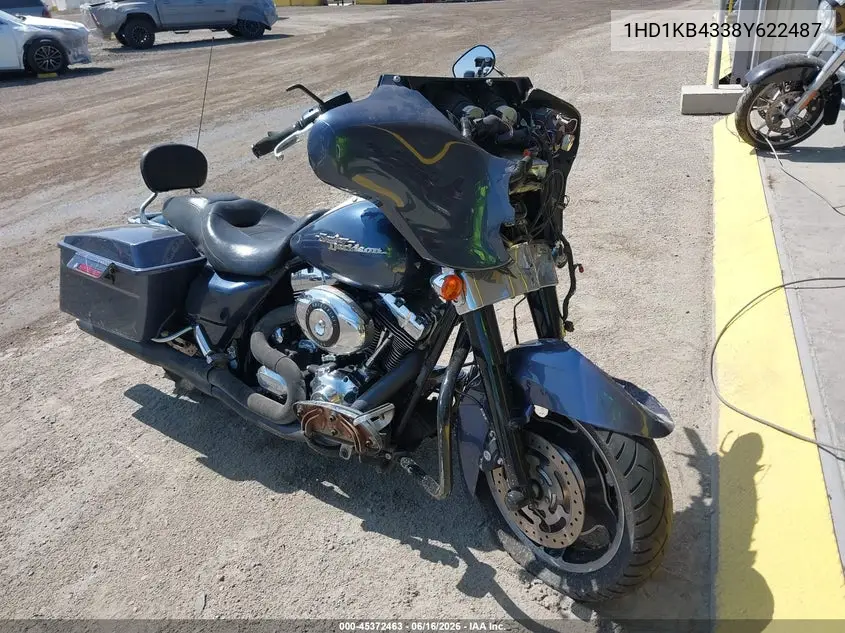 2008 Harley-Davidson Flhx VIN: 1HD1KB4338Y622487 Lot: 45372463