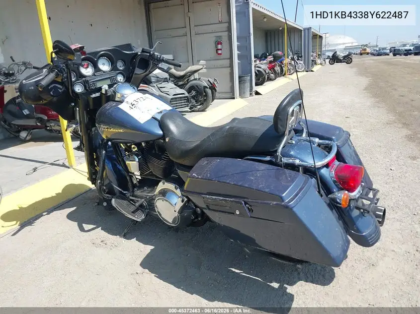 2008 Harley-Davidson Flhx VIN: 1HD1KB4338Y622487 Lot: 45372463