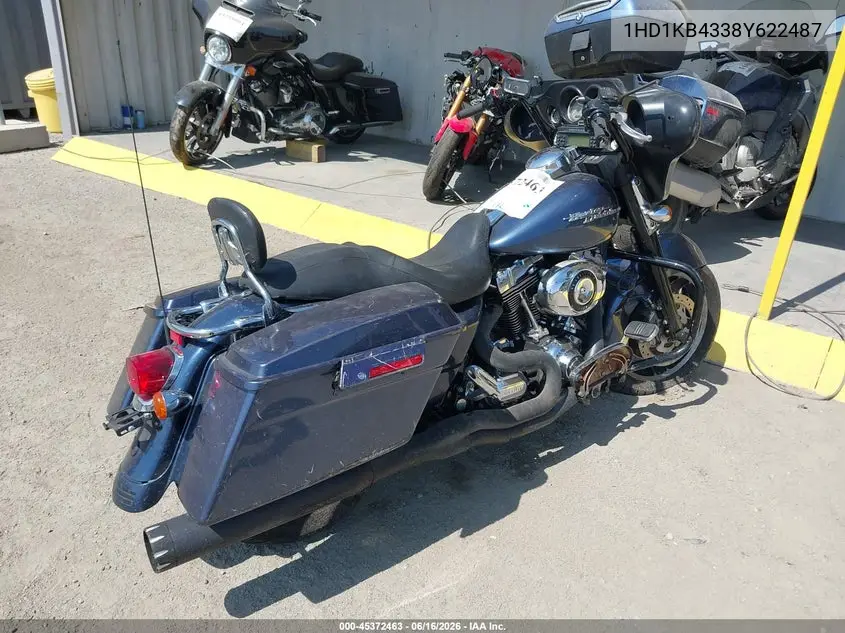 2008 Harley-Davidson Flhx VIN: 1HD1KB4338Y622487 Lot: 45372463