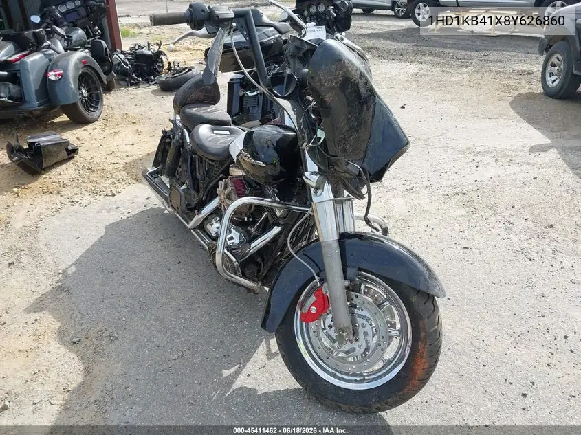 2008 Harley-Davidson Flhx VIN: 1HD1KB41X8Y626860 Lot: 45411462