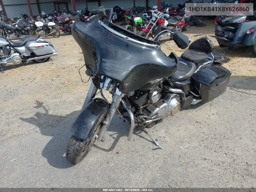2008 Harley-Davidson Flhx VIN: 1HD1KB41X8Y626860 Lot: 45411462