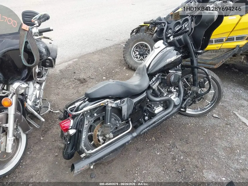 2008 Harley-Davidson Flhx VIN: 1HD1KB4128Y694246 Lot: 45493579