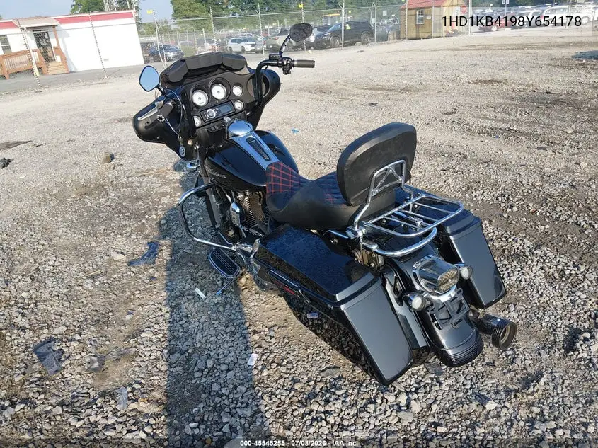 2008 Harley-Davidson Flhx VIN: 1HD1KB4198Y654178 Lot: 45545255