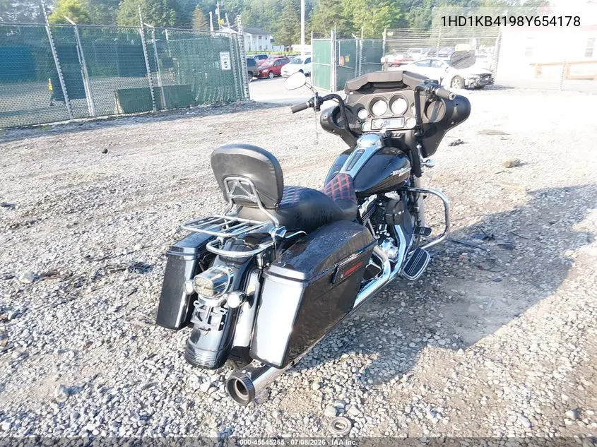 2008 Harley-Davidson Flhx VIN: 1HD1KB4198Y654178 Lot: 45545255