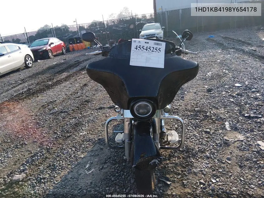 2008 Harley-Davidson Flhx VIN: 1HD1KB4198Y654178 Lot: 45545255