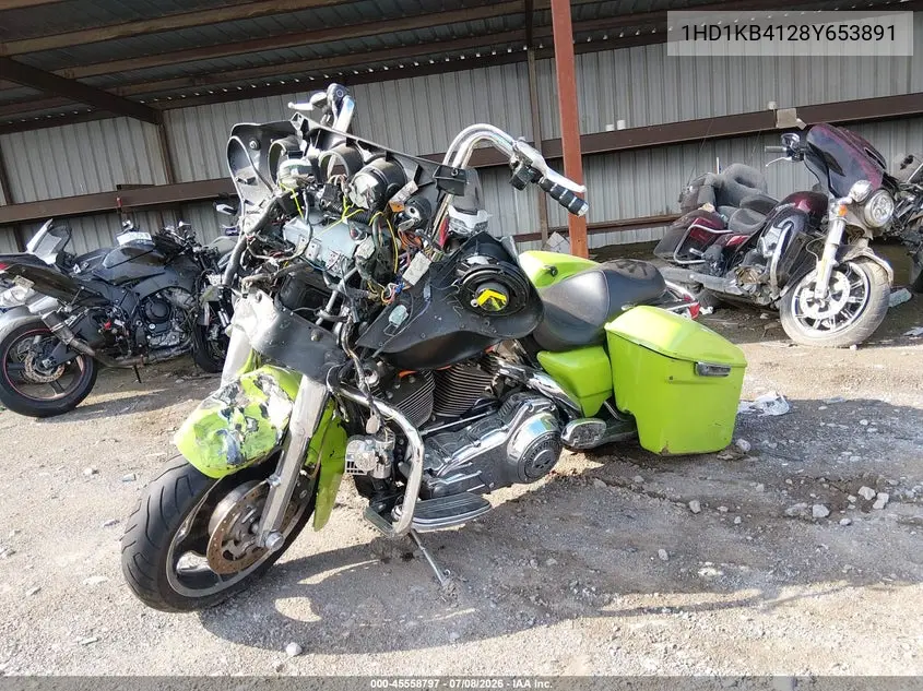 2008 Harley-Davidson Flhx VIN: 1HD1KB4128Y653891 Lot: 45558797