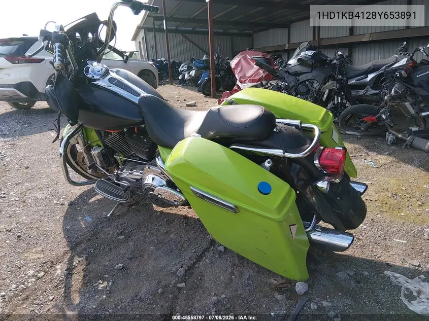 2008 Harley-Davidson Flhx VIN: 1HD1KB4128Y653891 Lot: 45558797