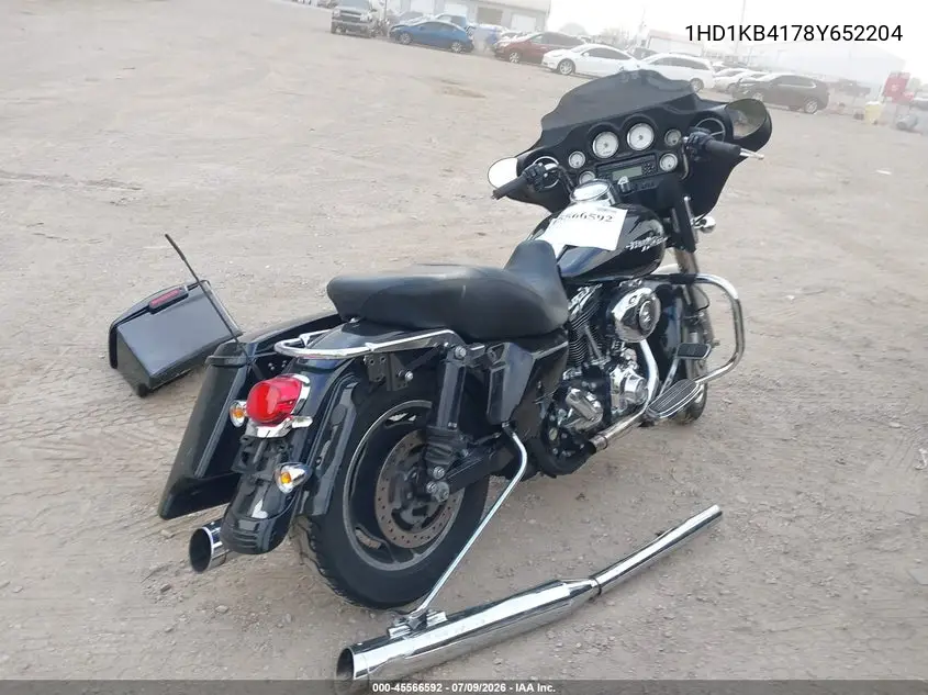 2008 Harley-Davidson Flhx VIN: 1HD1KB4178Y652204 Lot: 45566592