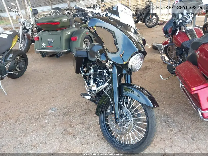2008 Harley-Davidson Flhx VIN: 1HD1KB4138Y639319 Lot: 45599037