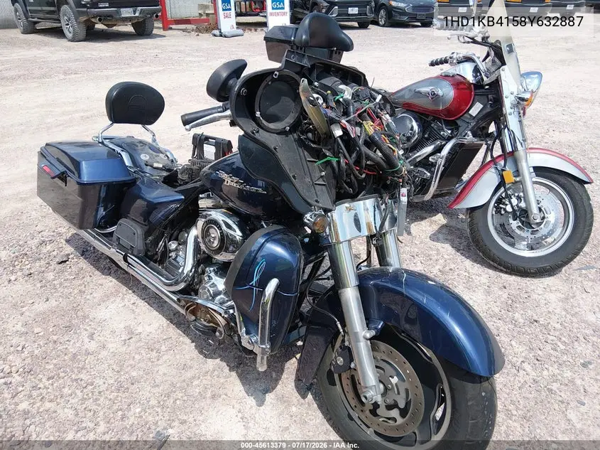 2008 Harley-Davidson Flhx VIN: 1HD1KB4158Y632887 Lot: 45613379