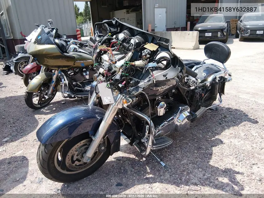 2008 Harley-Davidson Flhx VIN: 1HD1KB4158Y632887 Lot: 45613379