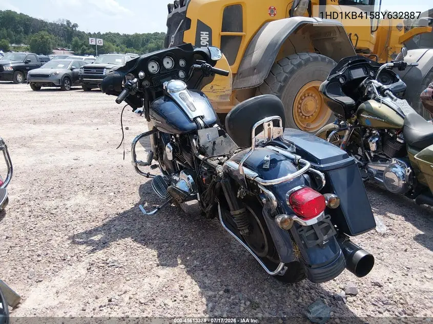 2008 Harley-Davidson Flhx VIN: 1HD1KB4158Y632887 Lot: 45613379