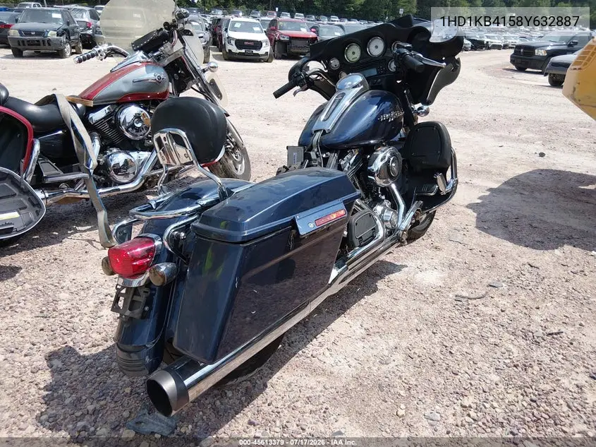2008 Harley-Davidson Flhx VIN: 1HD1KB4158Y632887 Lot: 45613379