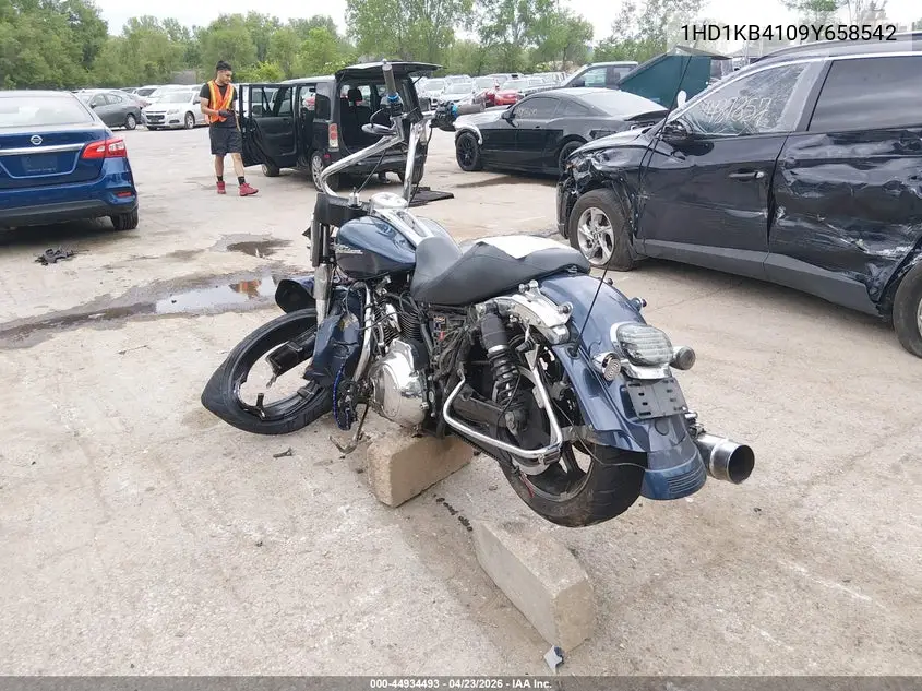 2009 Harley-Davidson Flhx VIN: 1HD1KB4109Y658542 Lot: 44934493