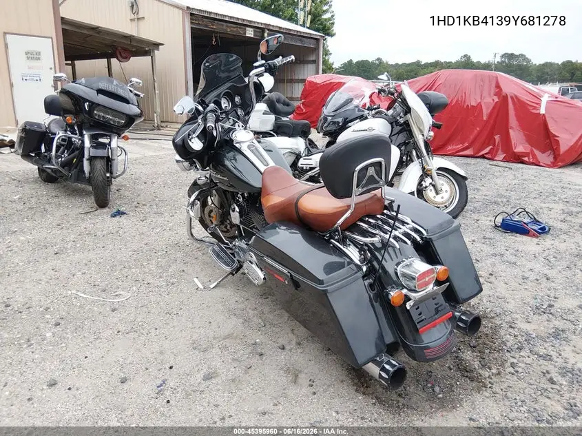 2009 Harley-Davidson Flhx VIN: 1HD1KB4139Y681278 Lot: 45395960