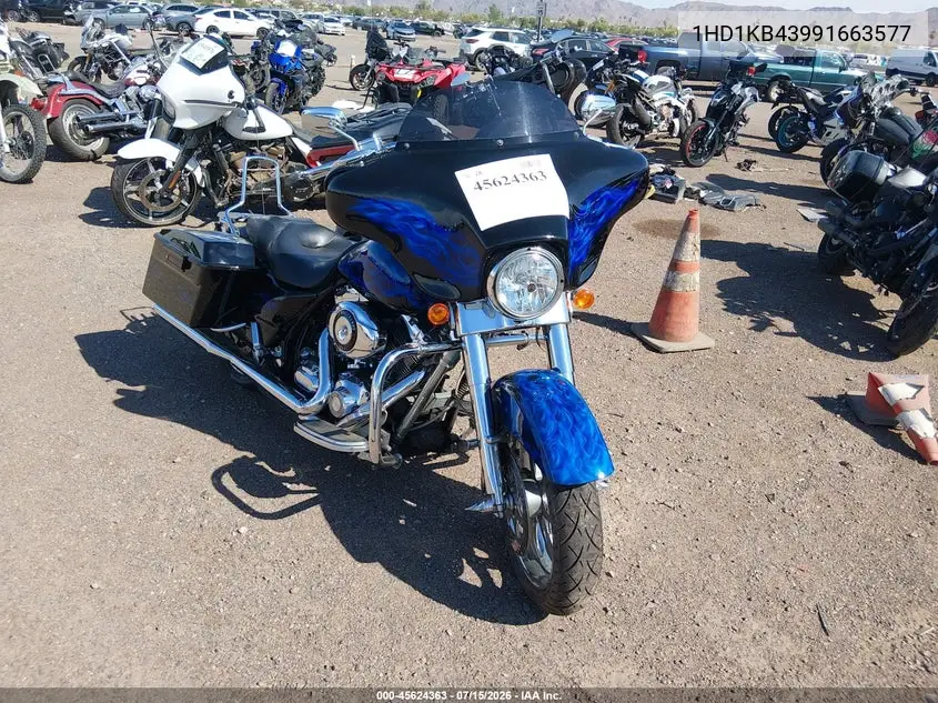 2009 Harley-Davidson Flhx VIN: 1HD1KB43991663577 Lot: 45624363
