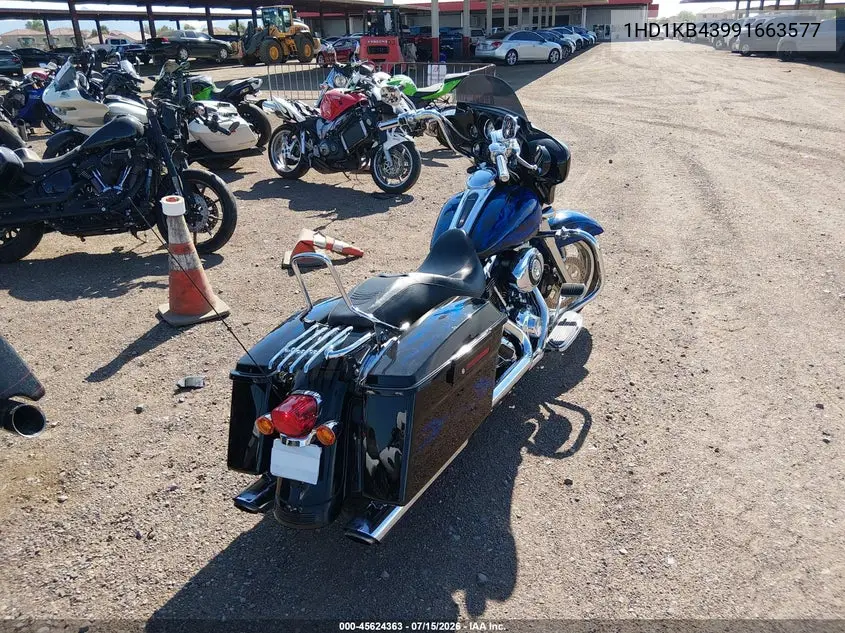 2009 Harley-Davidson Flhx VIN: 1HD1KB43991663577 Lot: 45624363