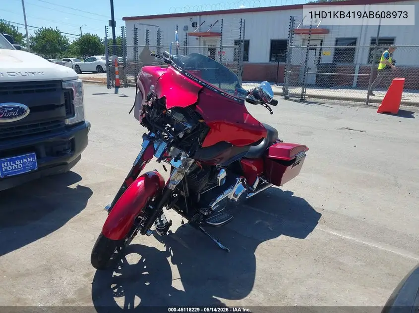 2010 Harley-Davidson Flhx VIN: 1HD1KB419AB608973 Lot: 45118229