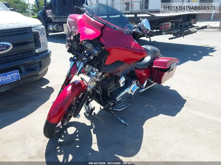 2010 Harley-Davidson Flhx VIN: 1HD1KB419AB608973 Lot: 45118229