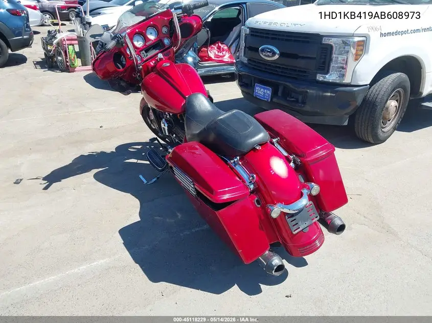 2010 Harley-Davidson Flhx VIN: 1HD1KB419AB608973 Lot: 45118229