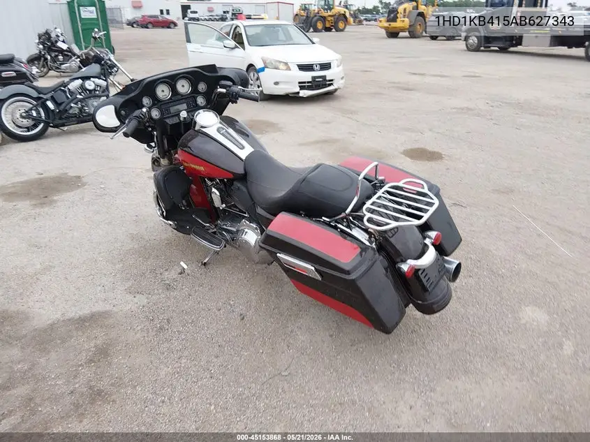 2010 Harley-Davidson Flhx VIN: 1HD1KB415AB627343 Lot: 45153868