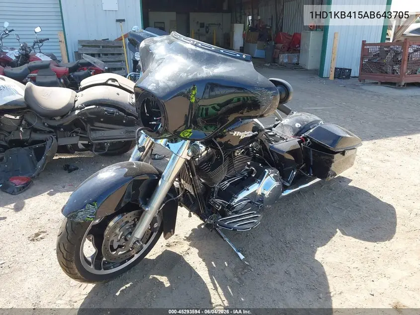 2010 Harley-Davidson Flhx VIN: 1HD1KB415AB643705 Lot: 45293594