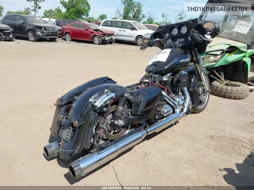 2010 Harley-Davidson Flhx VIN: 1HD1KB415AB643705 Lot: 45293594