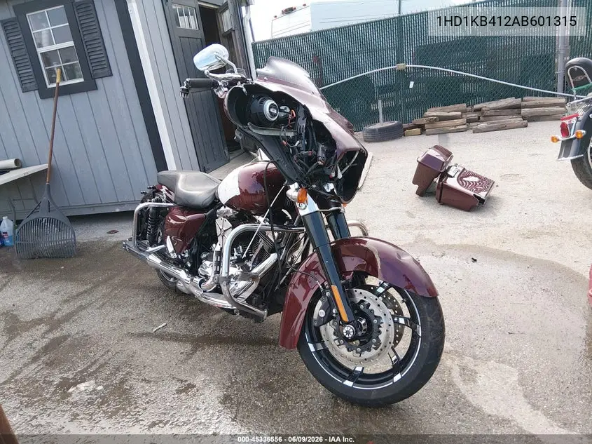 2010 Harley-Davidson Flhx VIN: 1HD1KB412AB601315 Lot: 45336556