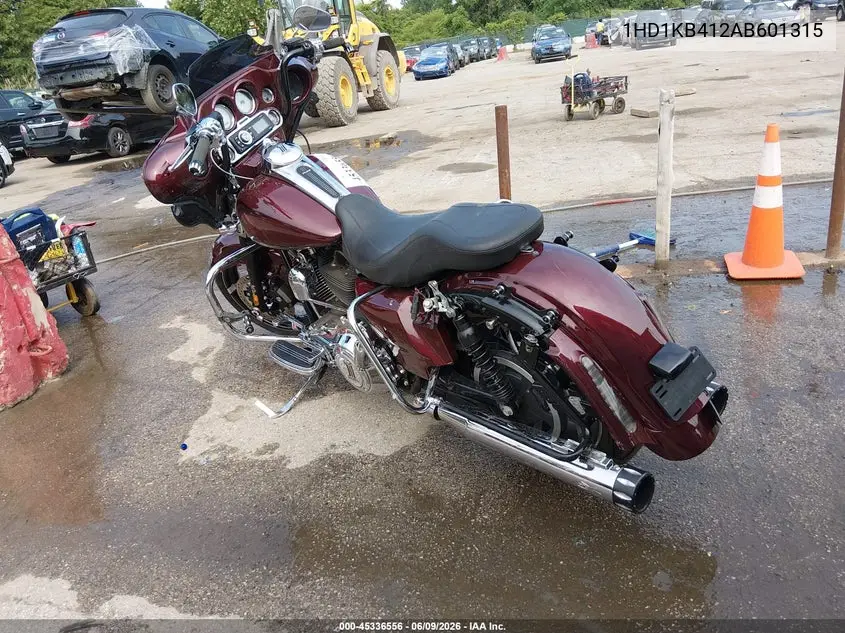 2010 Harley-Davidson Flhx VIN: 1HD1KB412AB601315 Lot: 45336556