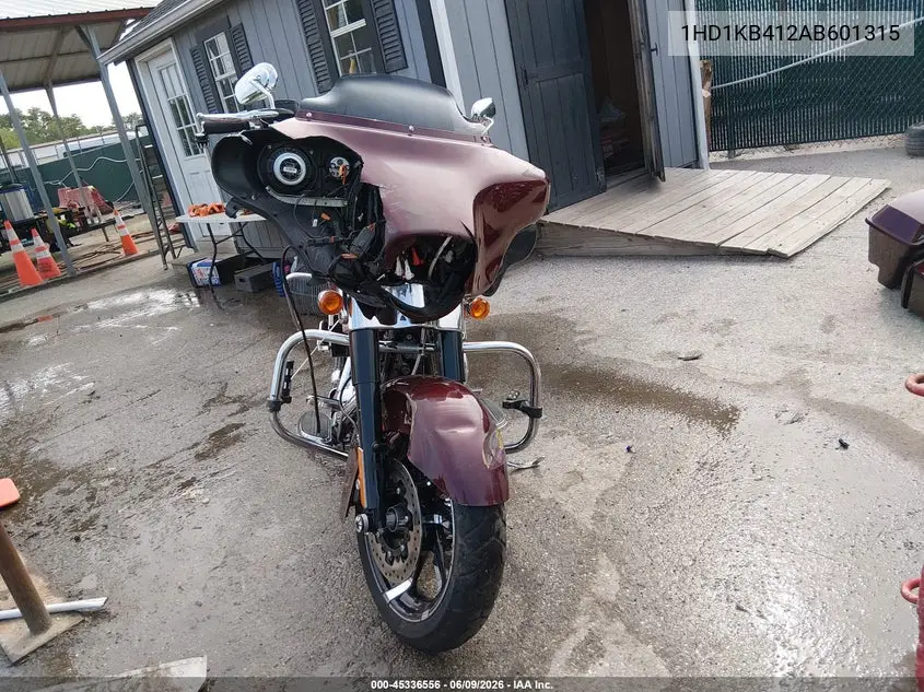 2010 Harley-Davidson Flhx VIN: 1HD1KB412AB601315 Lot: 45336556