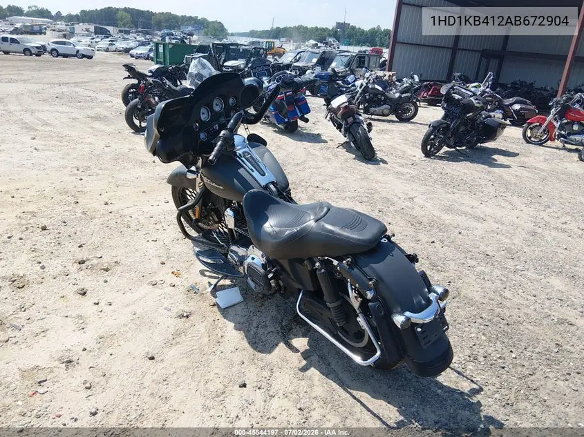 2010 Harley-Davidson Flhx VIN: 1HD1KB412AB672904 Lot: 45544197