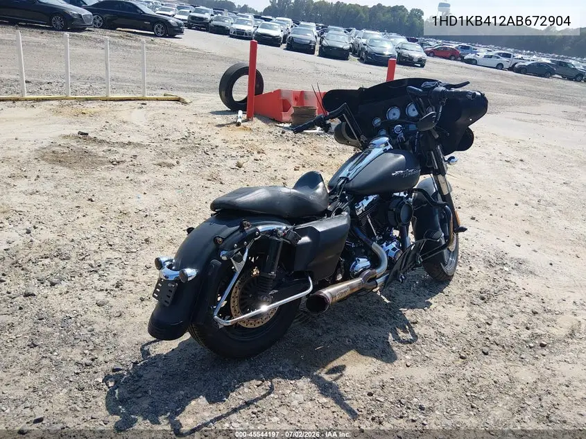 2010 Harley-Davidson Flhx VIN: 1HD1KB412AB672904 Lot: 45544197