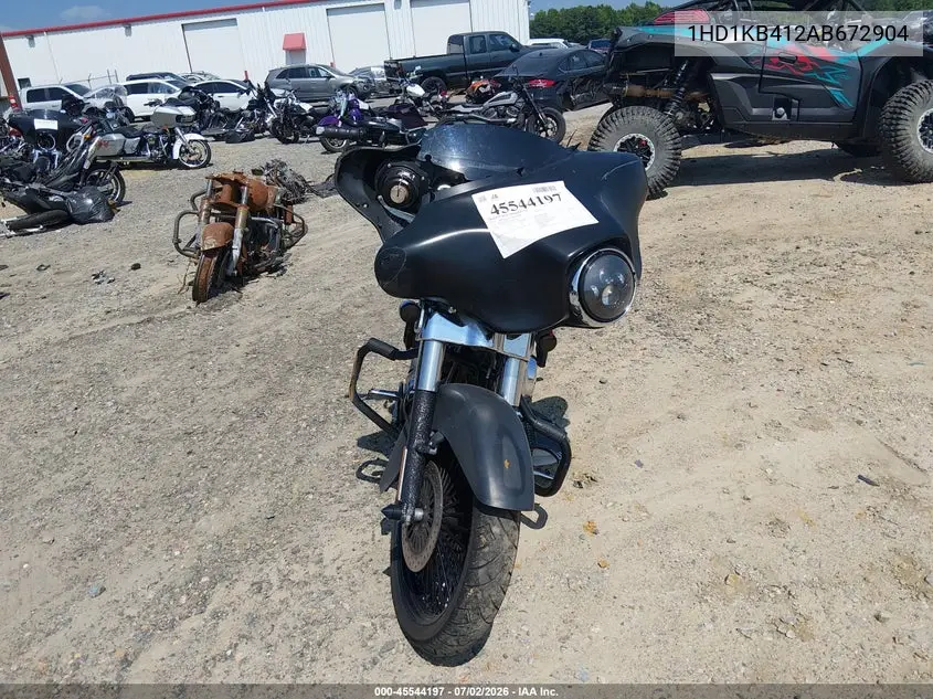 2010 Harley-Davidson Flhx VIN: 1HD1KB412AB672904 Lot: 45544197