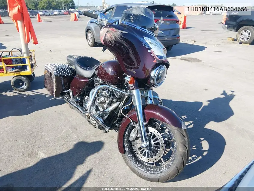 2010 Harley-Davidson Flhx VIN: 1HD1KB416AB634656 Lot: 45602088