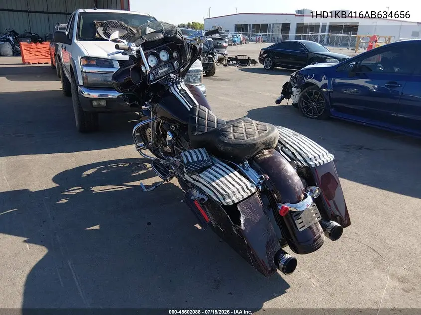 2010 Harley-Davidson Flhx VIN: 1HD1KB416AB634656 Lot: 45602088