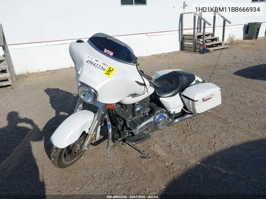 2011 Harley-Davidson Flhx VIN: 1HD1KBM11BB666934 Lot: 45042236