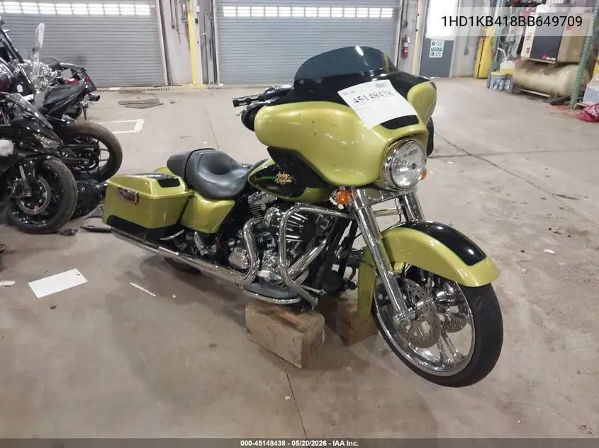 2011 Harley-Davidson Flhx VIN: 1HD1KB418BB649709 Lot: 45148438