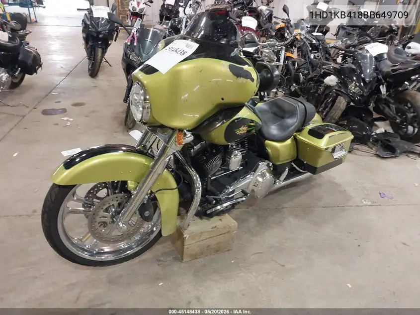 2011 Harley-Davidson Flhx VIN: 1HD1KB418BB649709 Lot: 45148438