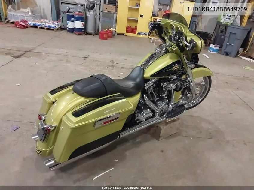 2011 Harley-Davidson Flhx VIN: 1HD1KB418BB649709 Lot: 45148438