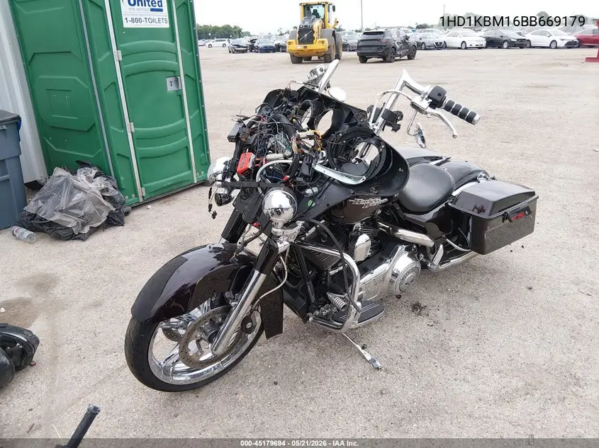 2011 Harley-Davidson Flhx VIN: 1HD1KBM16BB669179 Lot: 45179694