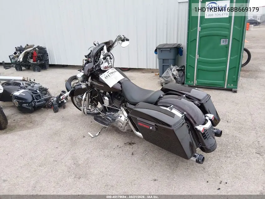 2011 Harley-Davidson Flhx VIN: 1HD1KBM16BB669179 Lot: 45179694