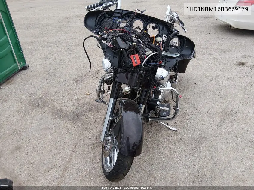 2011 Harley-Davidson Flhx VIN: 1HD1KBM16BB669179 Lot: 45179694