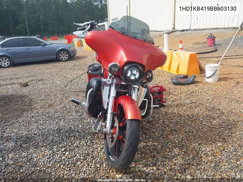 2011 Harley-Davidson Flhx VIN: 1HD1KB419BB603130 Lot: 45187016