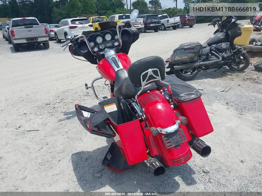 2011 Harley-Davidson Flhx VIN: 1HD1KBM11BB666819 Lot: 45370035