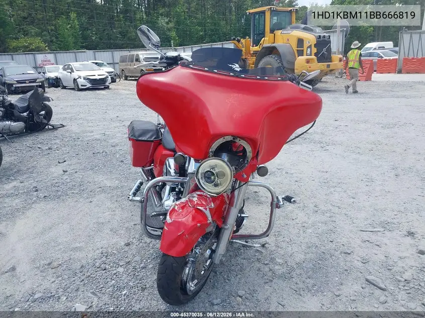 2011 Harley-Davidson Flhx VIN: 1HD1KBM11BB666819 Lot: 45370035